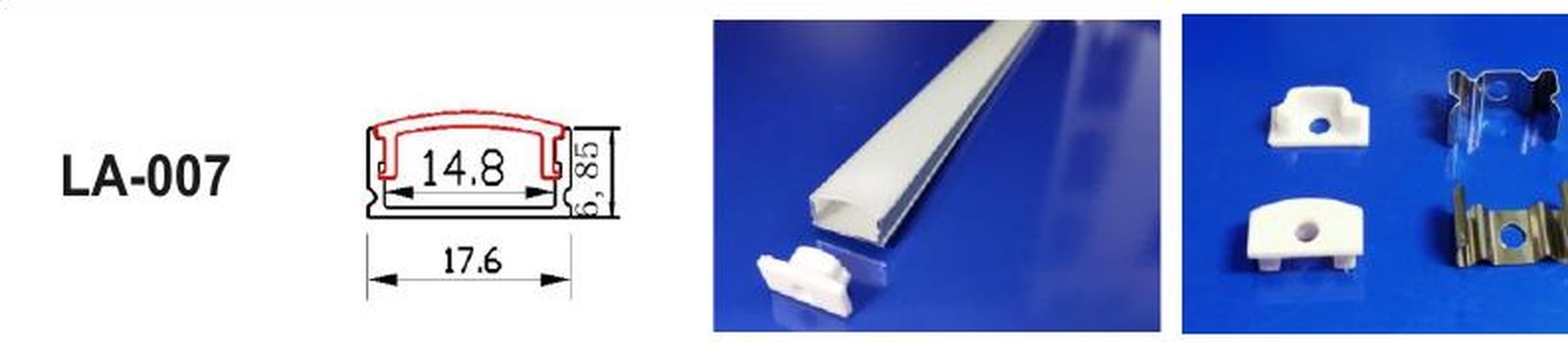 LED Aluminium Profile LA-007 — Preet Glow PG-ALP-007