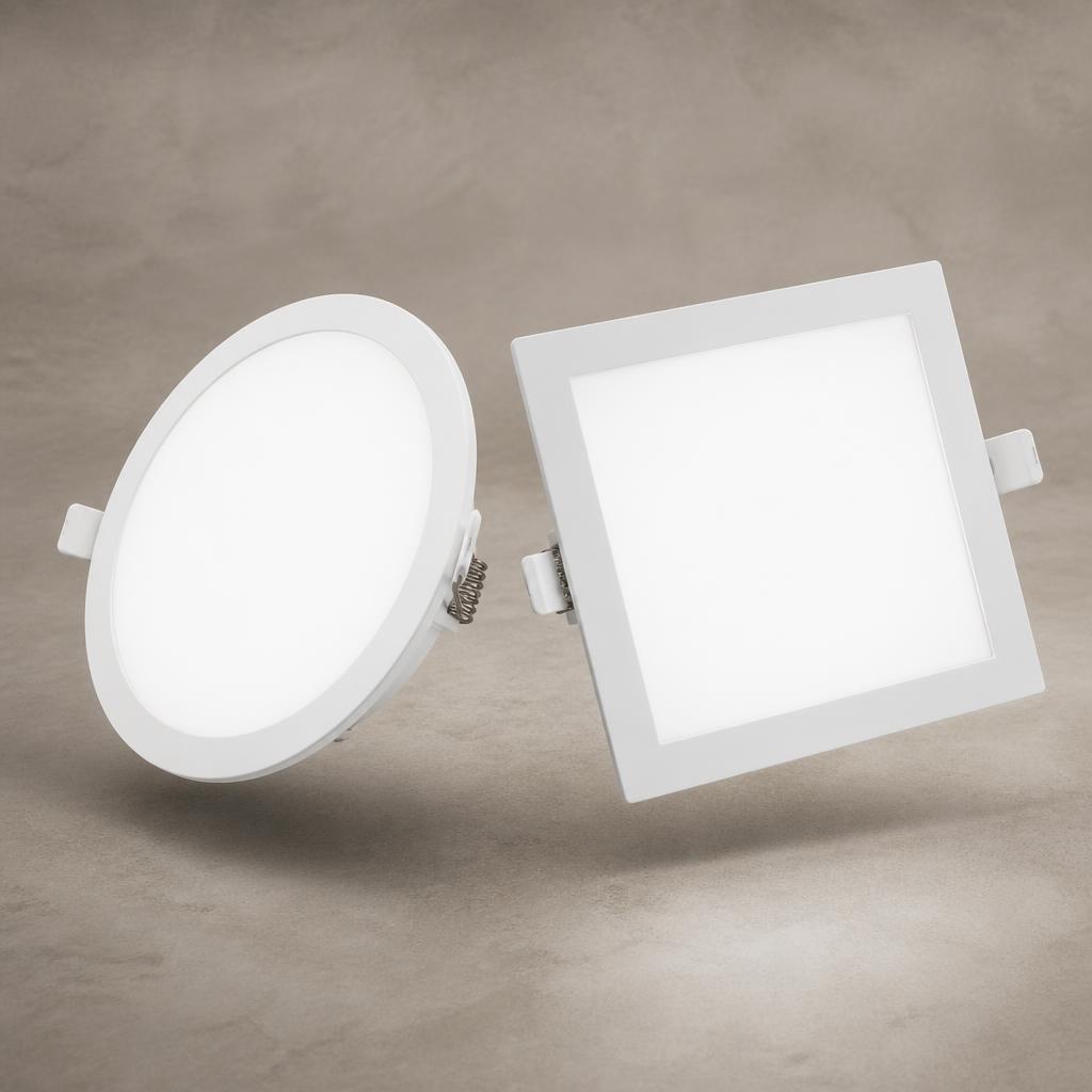 Slim LED Panel — Round & Square — Preet Glow PG-PNL-001