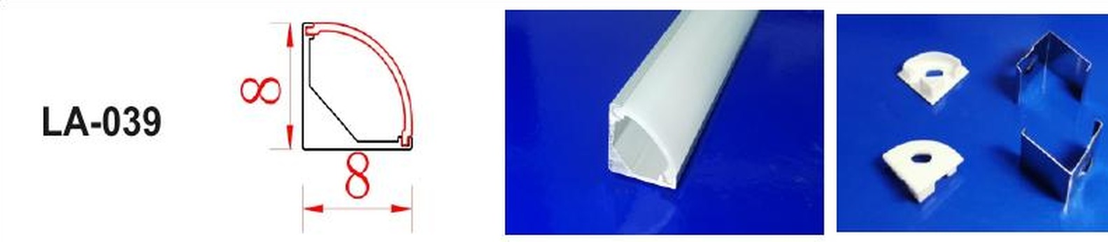 LED Aluminium Profile LA-039 — Preet Glow PG-ALP-039