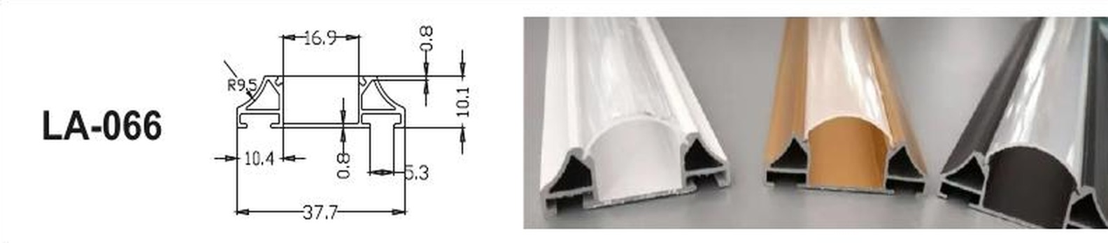 LED Aluminium Profile LA-066 — Preet Glow PG-ALP-066