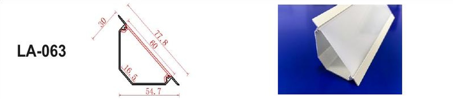 LED Aluminium Profile LA-063 — Preet Glow PG-ALP-063