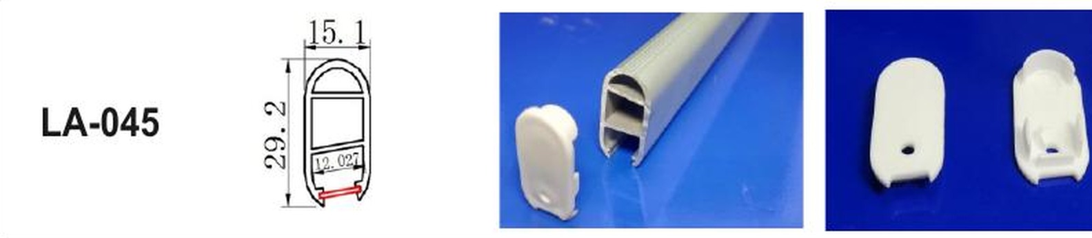 LED Aluminium Profile LA-045 — Preet Glow PG-ALP-045
