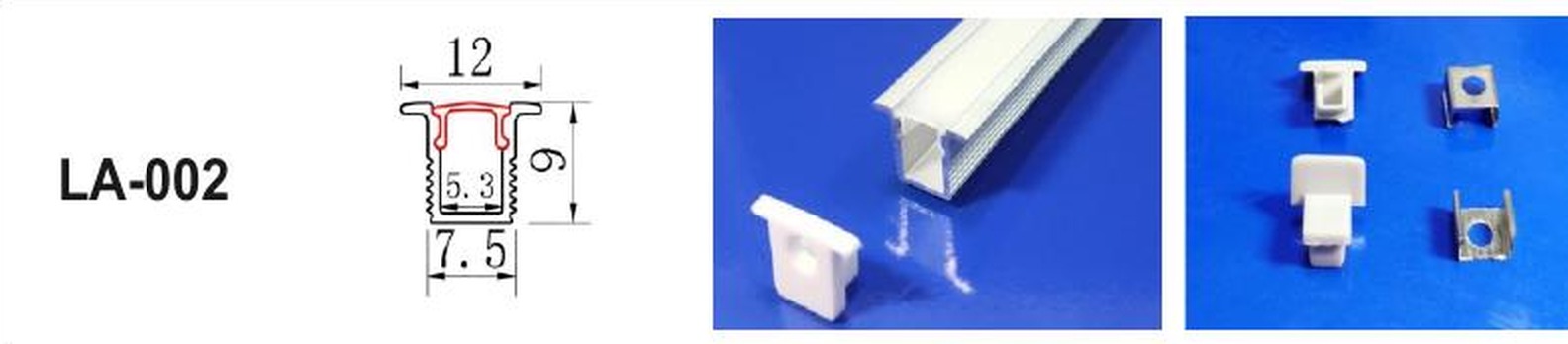 LED Aluminium Profile LA-002 — Preet Glow PG-ALP-002