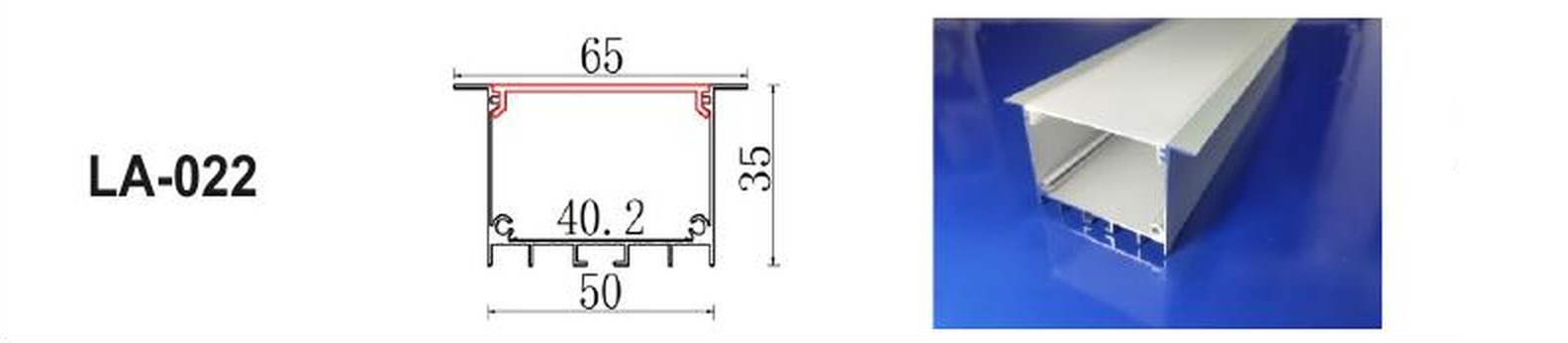 LED Aluminium Profile LA-022 — Preet Glow PG-ALP-022