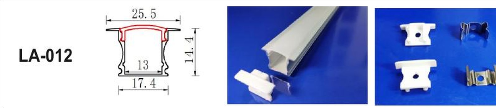 LED Aluminium Profile LA-012 — Preet Glow PG-ALP-012