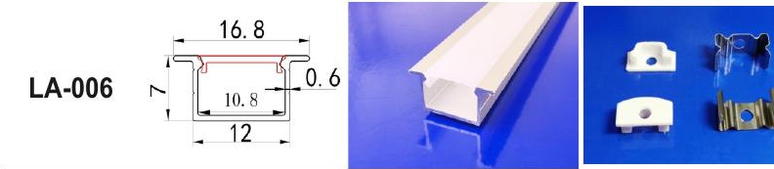 LED Aluminium Profile LA-006 — Preet Glow PG-ALP-006