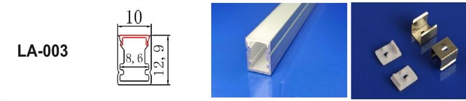 LED Aluminium Profile LA-003 — Preet Glow PG-ALP-003