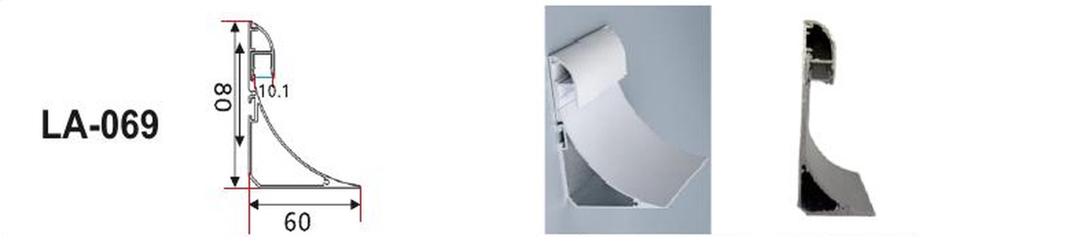 LED Aluminium Profile LA-069 — Preet Glow PG-ALP-069