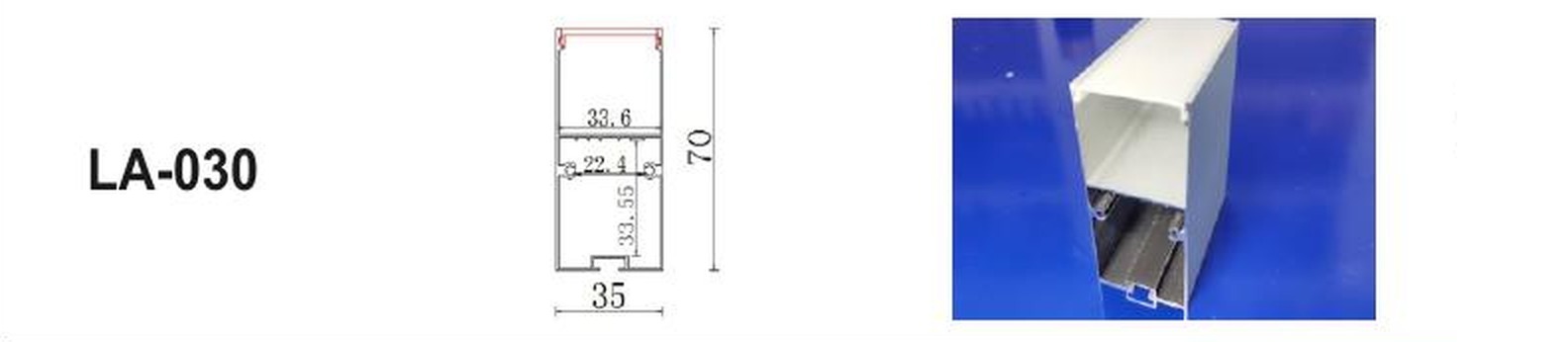 LED Aluminium Profile LA-030 — Preet Glow PG-ALP-030