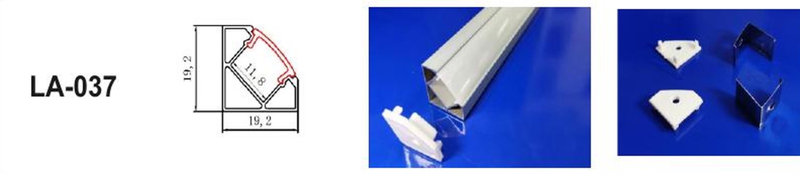 LED Aluminium Profile LA-037 — Preet Glow PG-ALP-037