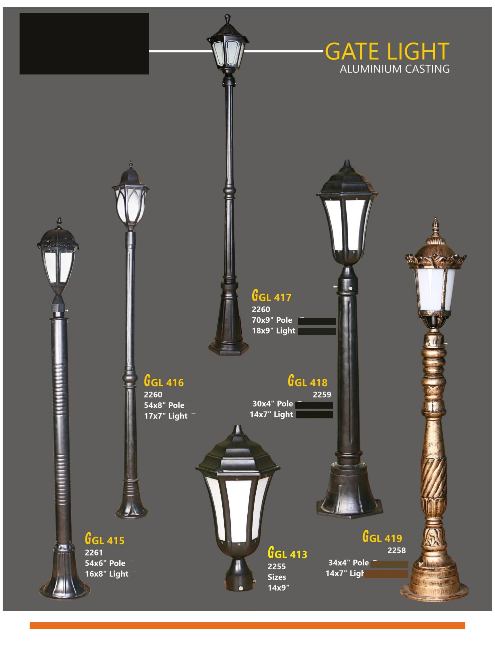 Gate Light Alllinminilina Castin G — Preet Glow PG-GAT-011