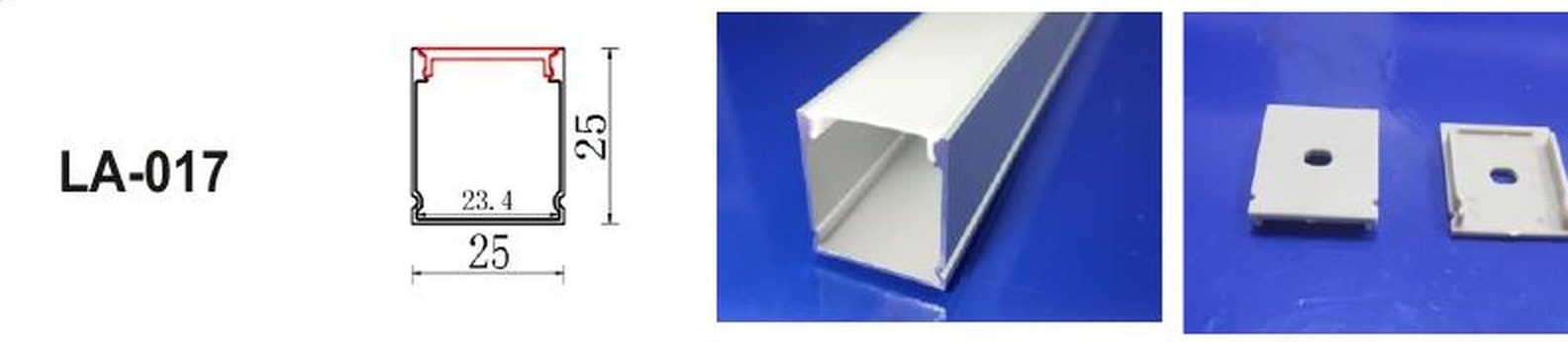 LED Aluminium Profile LA-017 — Preet Glow PG-ALP-017