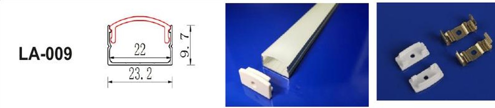 LED Aluminium Profile LA-009 — Preet Glow PG-ALP-009