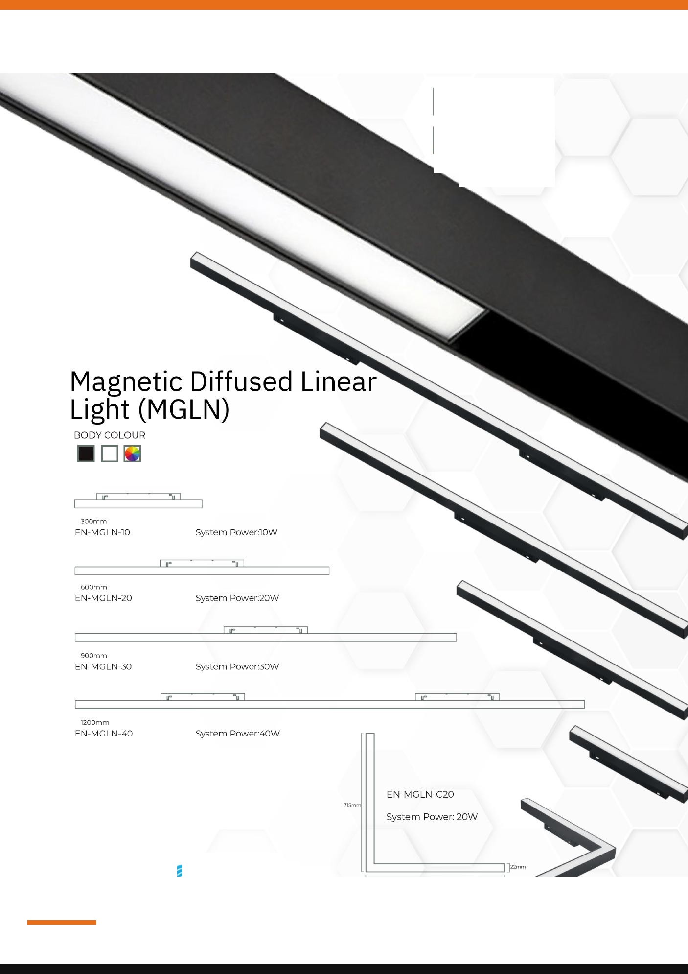 Magnetic Diffused Linear Light — Preet Glow PG-MAG-004