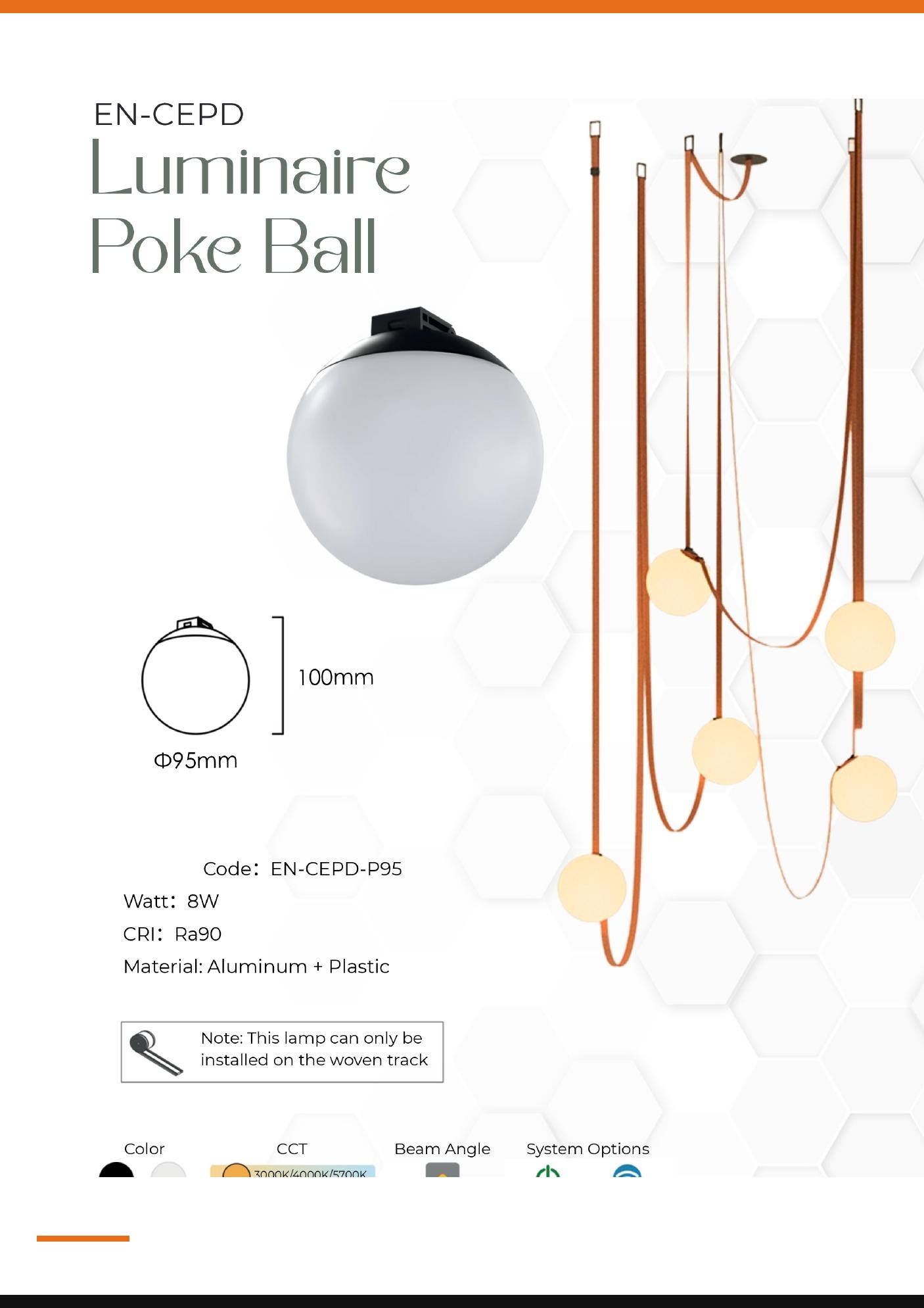 Luminaire Poke Ball — Preet Glow PG-MAG-024