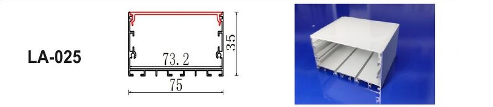LED Aluminium Profile LA-025 — Preet Glow PG-ALP-025