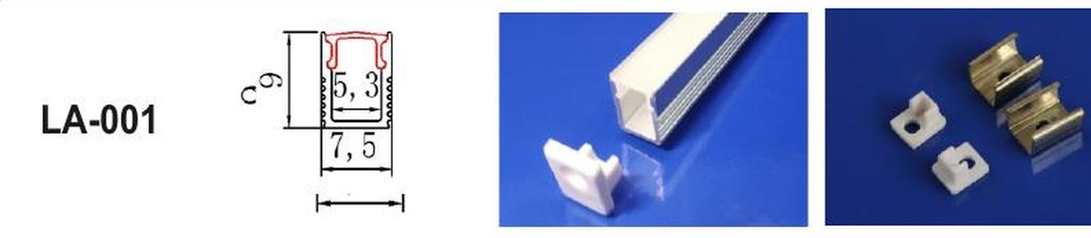 LED Aluminium Profile LA-001 — Preet Glow PG-ALP-001