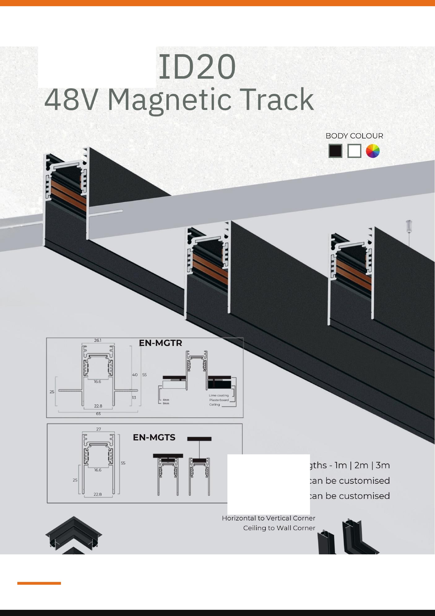 48V Magnetic Track — Preet Glow PG-MAG-001
