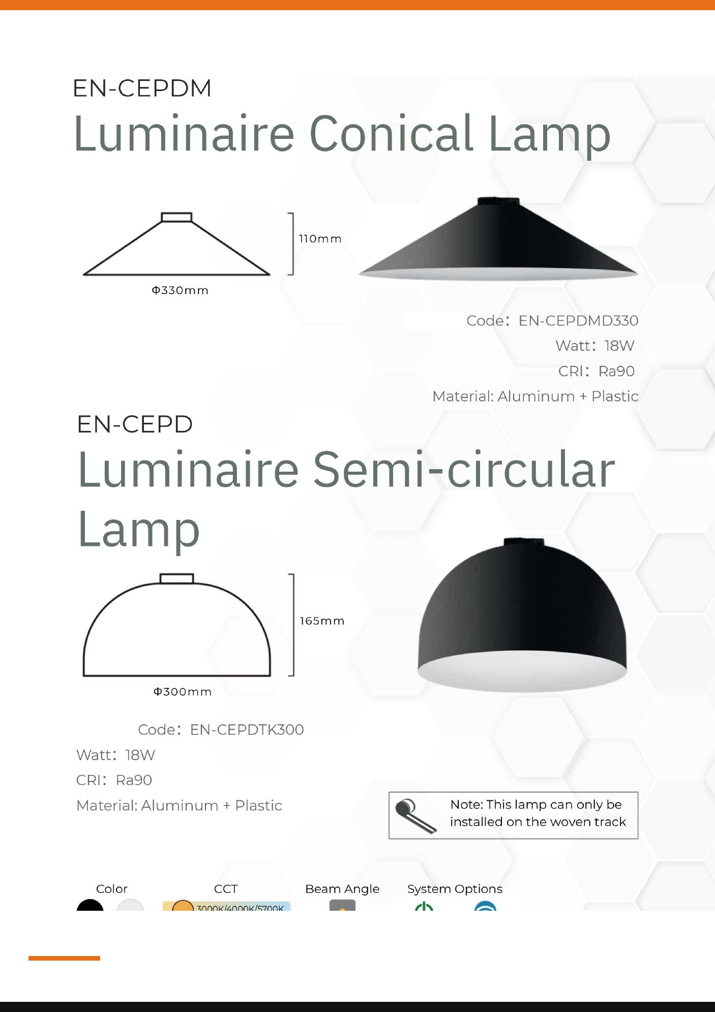 Luminaire Conical & Semi-Circular Lamp — Preet Glow PG-MAG-023