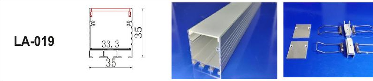 LED Aluminium Profile LA-019 — Preet Glow PG-ALP-019