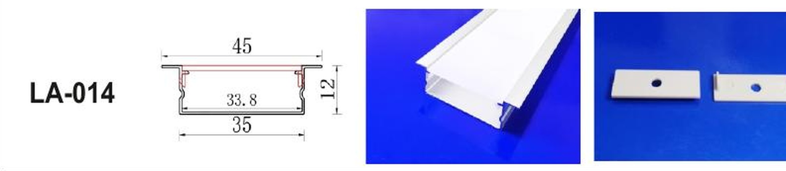 LED Aluminium Profile LA-014 — Preet Glow PG-ALP-014