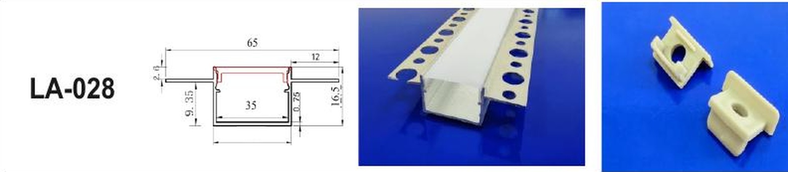 LED Aluminium Profile LA-028 — Preet Glow PG-ALP-028