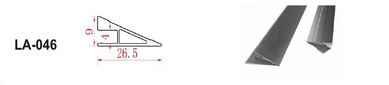 LED Aluminium Profile LA-046 — Preet Glow PG-ALP-046
