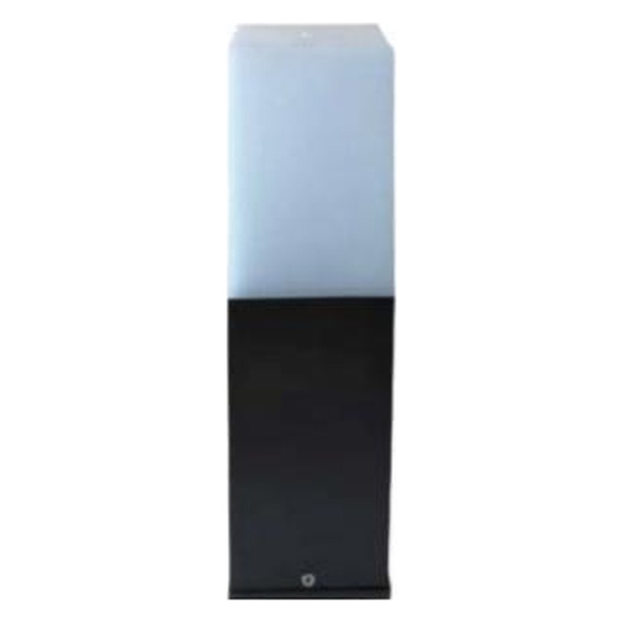 Square Milky Aluminium Bollard — Preet Glow PG-OUT-114
