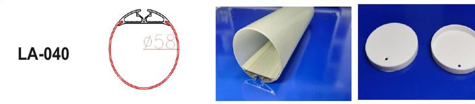 LED Aluminium Profile LA-040 — Preet Glow PG-ALP-040