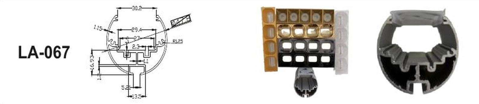LED Aluminium Profile LA-067 — Preet Glow PG-ALP-067