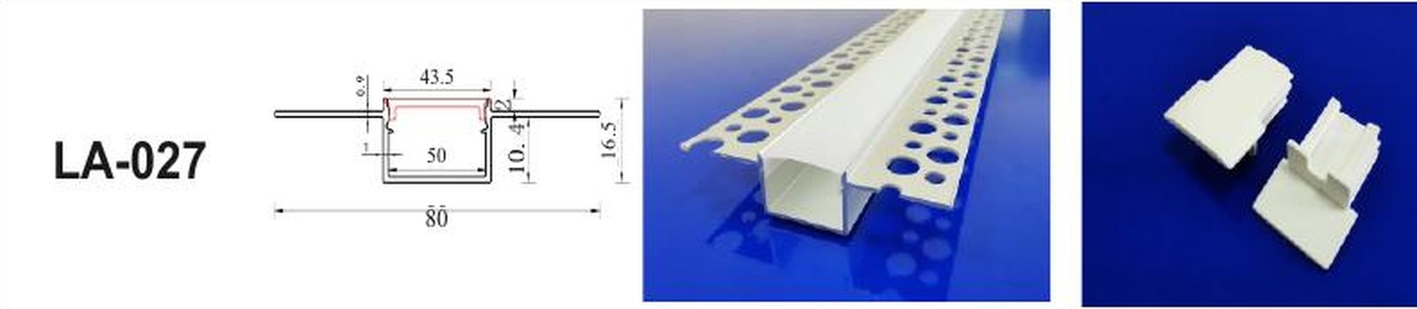 LED Aluminium Profile LA-027 — Preet Glow PG-ALP-027
