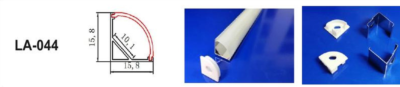 LED Aluminium Profile LA-044 — Preet Glow PG-ALP-044