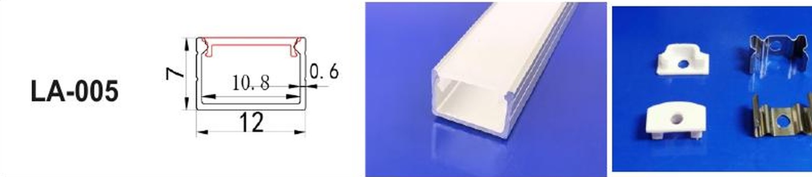 LED Aluminium Profile LA-005 — Preet Glow PG-ALP-005