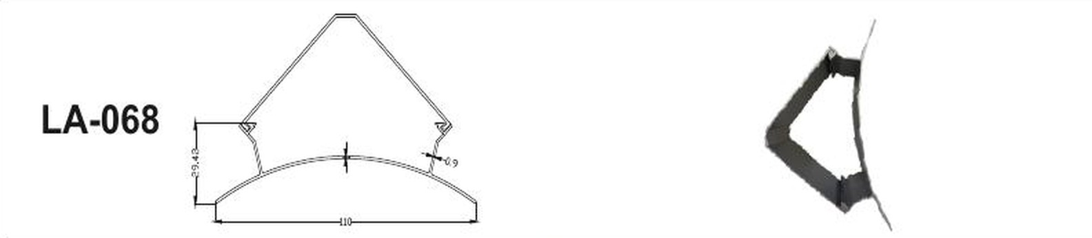 LED Aluminium Profile LA-068 — Preet Glow PG-ALP-068
