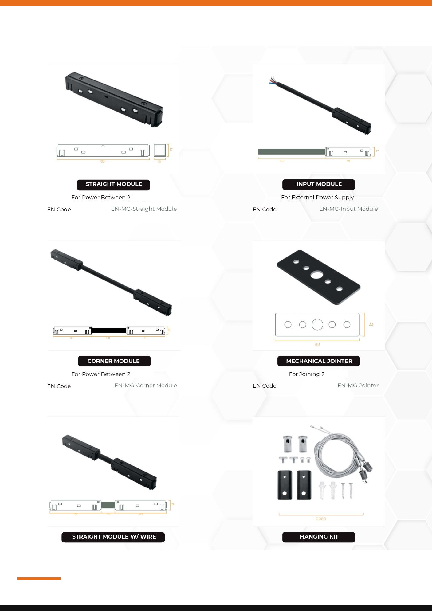 Magnetic Track Modules & Connectors — Preet Glow PG-MAG-011